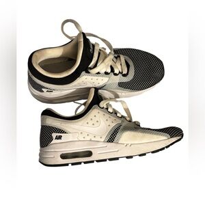 Nike Black and White Sneakers with Air Max Design